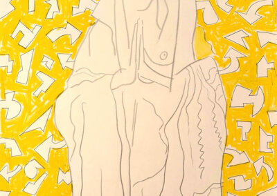 New Work Figurative – Woman on Yellow